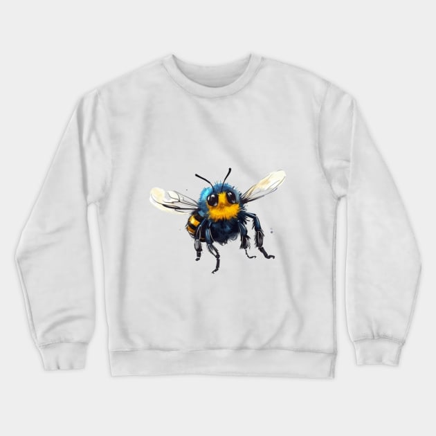 Cute Bumble Bee Ready For Spring Time Crewneck Sweatshirt by mw1designsart